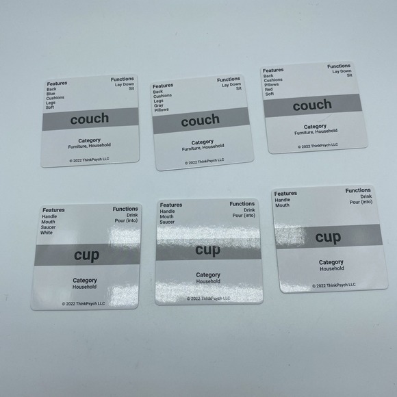 ThinkPsych First Nouns Picture Play Language Cards-Autism- Speech- 99% Complete - Picture 11 of 16